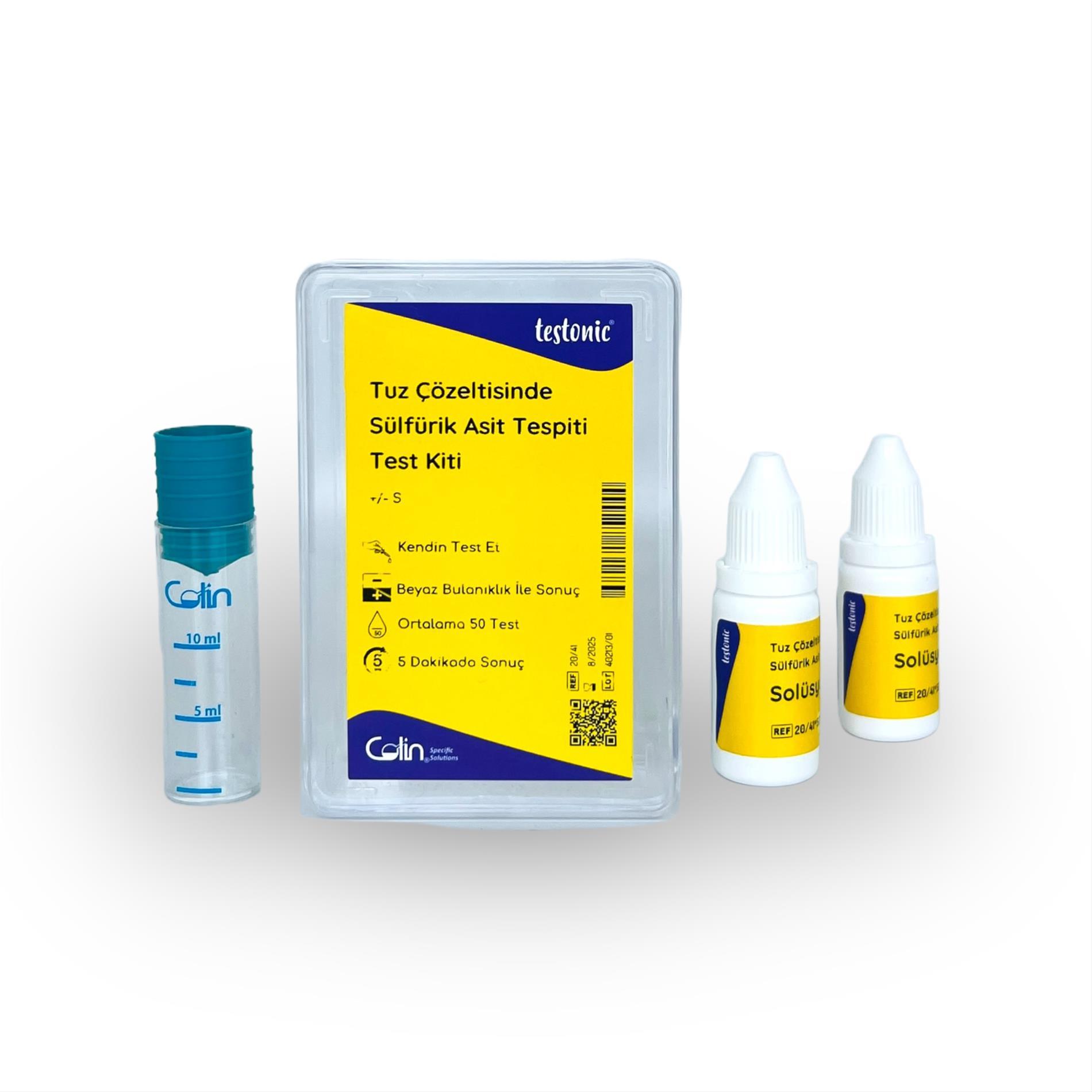 Dedection of Sulfuric Acid in Saline Test Kit